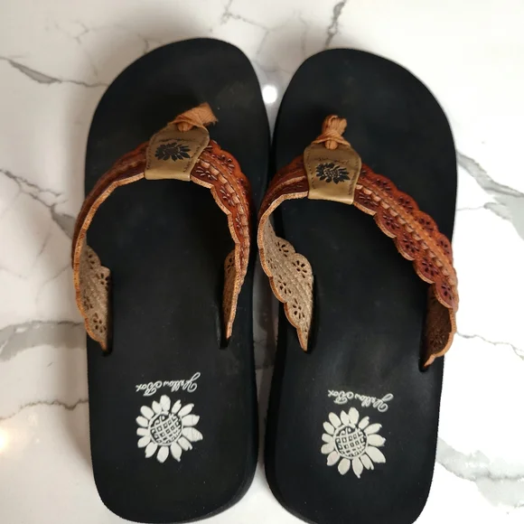 Yellow Box Women's Fascell Flip-Flops Size 7.5 - Picture 6 of 8